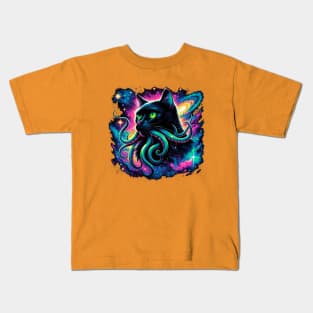 Cosmic Cthulhu Cat Kids T-Shirt